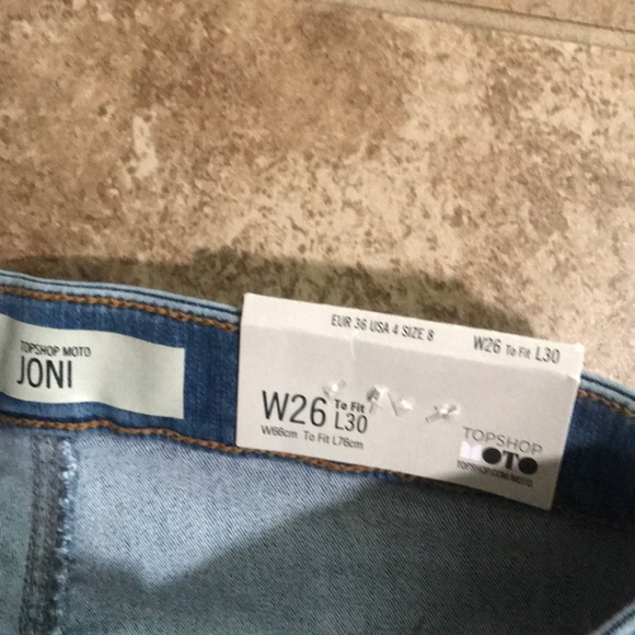 NWT Topshop joni Jeans - Picture 6 of 7